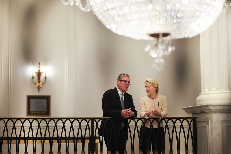 25/09/2024. New York, United States. Prime Minister Keir Starmer speaks with Ursula Von der Leyen, president of the European Commissionas they attend the United Nations General Assembly (UNGA). Picture by Lauren Hurley / No 10 Downing Street