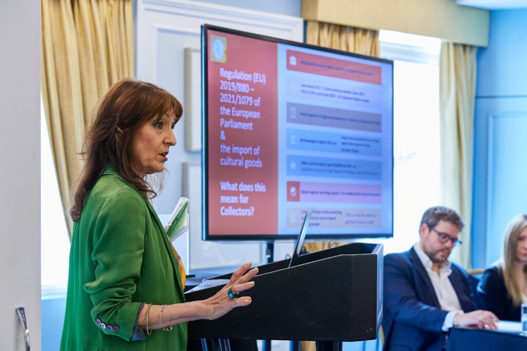The EU Cultural Goods Act 2019/880 seminar hosted at The Lansdowne Club. Photography by Oliver Goodrich.