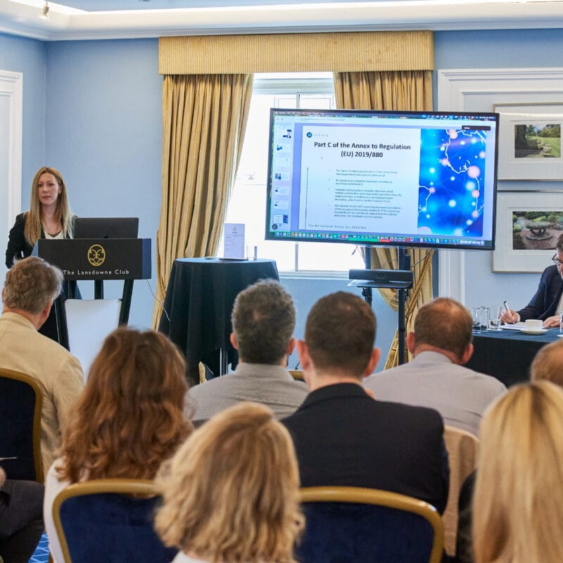 The EU Cultural Goods Act 2019/880 seminar hosted at The Lansdowne Club. Photography by Oliver Goodrich.